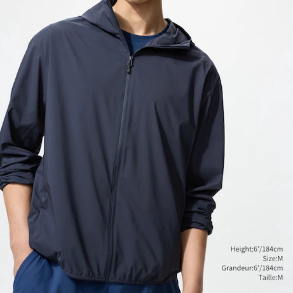 Uniqlo Men's Navy Blue Jacket